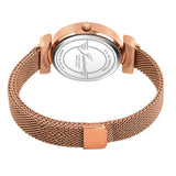 Jainx Rose Gold Mesh Design Steel Chain Analog Wrist Watch for Women & Girls - JW8659