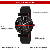 Jainx Mesh Design Steel Chain Analog Wrist Watch for Women & Girls - JW8661