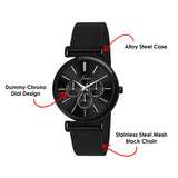 Jainx Mesh Design Steel Chain Analog Wrist Watch for Women & Girls - JW8661