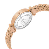 Back view of Jainx rose gold chain strap women watch