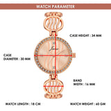 Jainx women’s rose gold analog watch