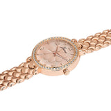 Jainx rose gold texture dial bracelet watch for women