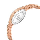 Back view of Jainx rose gold chain strap watch for women