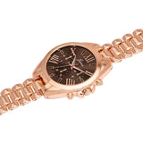 Jainx rose gold brown Roman numeral bracelet watch for women - JW8685