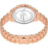 Jainx rose gold brown Roman numeral bracelet watch for women - JW8685