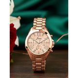 Jainx rose gold Roman numeral bracelet watch for women - JW8687
