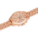Jainx rose gold Roman numeral bracelet watch for women - JW8687
