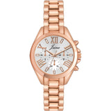 Jainx rose gold white Roman numeral bracelet watch for women - JW8689
