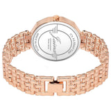 Jainx rose gold textured dial bracelet watch for women - JW8691
