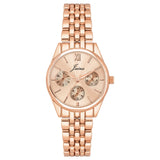 Jainx rose gold round dial bracelet watch for women - JW8701
