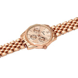 Jainx rose gold round dial bracelet watch for women - JW8701
