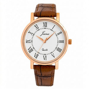 Jainx Brown Corporate Analog Wrist Watch for Women - JW8710