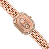 Jainx Fancy Rose Gold Bracelet Style Analog Watch for Women - JW8712