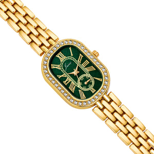 Jainx Fancy Golden Bracelet Style Analog Watch for Women - JW8713