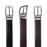 Jaxer Men Evening, Party, Formal, Casual Black Artificial Leather Reversible Belt - JXBLT101