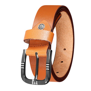 Jaxer Tan Solid Leather Belt for Men - JXBLT109 - Jainx Store