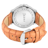 Jaxer Men'S Analog Watch With Brown Day & Date Feature Dial And Leather Strap - JXRM2120