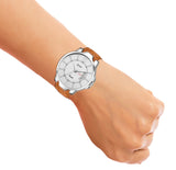 Jaxer Men'S Analog Watch With Brown Day & Date Feature Dial And Leather Strap - JXRM2120