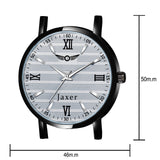 Jaxer Men'S Grey Dial Genuine Leather Strap Analog Watch - JXRM2134