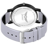 Jaxer Men'S Grey Dial Genuine Leather Strap Analog Watch - JXRM2134