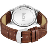 Jaxer Men'S Analog Watch With Beige Dial And Brown Leather Strap - JXRM2149