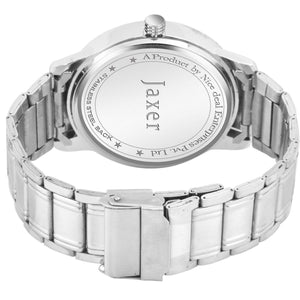 Jaxer Men'S Green Dial Steel Chain Analog Watch With Day & Date Feature - JXRM2175