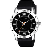 Jaxer Black Dial Silicone Band Analog Wrist Watch for Men and Boys - JXRM2178 - Jainx Store
