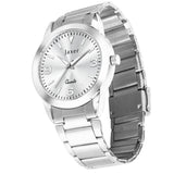 Jaxer Silver Dial Steel Chain Analog Wrist Watch For Men - JXRM2182