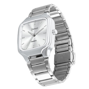 Jaxer silver men's wrist watch