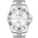 jaxer men's silver wrist watch