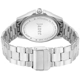 jaxer men's silver wrist watch back