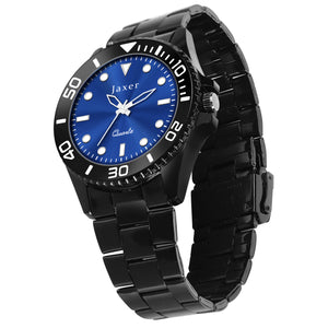 jaxer blue men's wrist watch