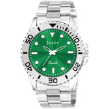 Jaxer green men's wrist watch