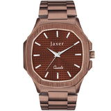 Jaxer Brown Dial Steel Chain Analog Wrist Watch for Men - JXRM2189