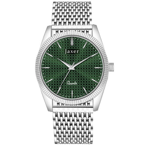 Jaxer Green Dial Steel Chain Analog Wrist Watch for Men - JXRM2193 - Jainx Store