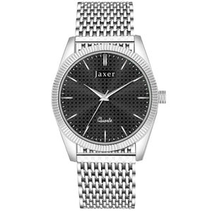 Jaxer Black Dial Steel Chain Analog Wrist Watch for Men - JXRM2194 - Jainx Store