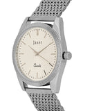 Jaxer Beige Dial Steel Chain Analog Wrist Watch for Men - JXRM2195