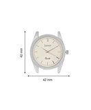 Jaxer Beige Dial Steel Chain Analog Wrist Watch for Men - JXRM2195 - Jainx Store