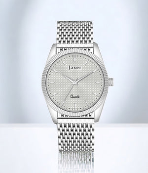 Jaxer Beige Dial Steel Chain Analog Wrist Watch for Men - JXRM2195 - Jainx Store