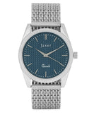 Jaxer Blue Dial Steel Chain Analog Wrist Watch for Men - JXRM2196