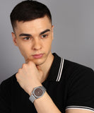 Jaxer Brown Dial Steel Chain Analog Wrist Watch for Men - JXRM2197 - Jainx Store