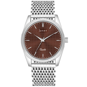 Jaxer Brown Dial Steel Chain Analog Wrist Watch for Men - JXRM2197 - Jainx Store