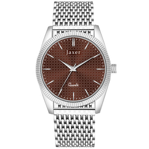 Jaxer Brown Dial Steel Chain Analog Wrist Watch for Men - JXRM2197 - Jainx Store