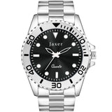 Jaxer Black Dial Steel Chain Analog Wrist Watch For Men - JXRM2199