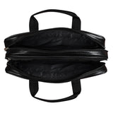Jaxer Black Leather Laptop Messenger Bag for Men - JXRMB003 - Jainx Store