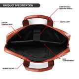 Jaxer Tan Leather Laptop Messenger Bag for Men - JXRMB017 - Jainx Store