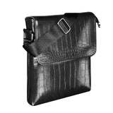 Jaxer Black Leather Sling Cross Body Travel Office Side Shoulder Bag for Men and Women - JXRSB118 - Jainx Store