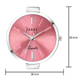 Jaxer Party Pink Dial Steel Chain Analog Watch - For Women JXRW2514