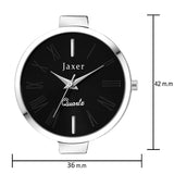 Jaxer Trendy Black Dial Steel Chain Analog Watch - For Women JXRW2516
