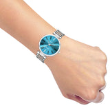 Jaxer Trendy Blue Dial Steel Chain Analog Watch - For Women JXRW2520